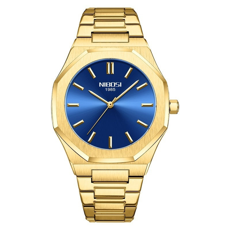 Simple Gold Men's Watch Student Quartz Watch